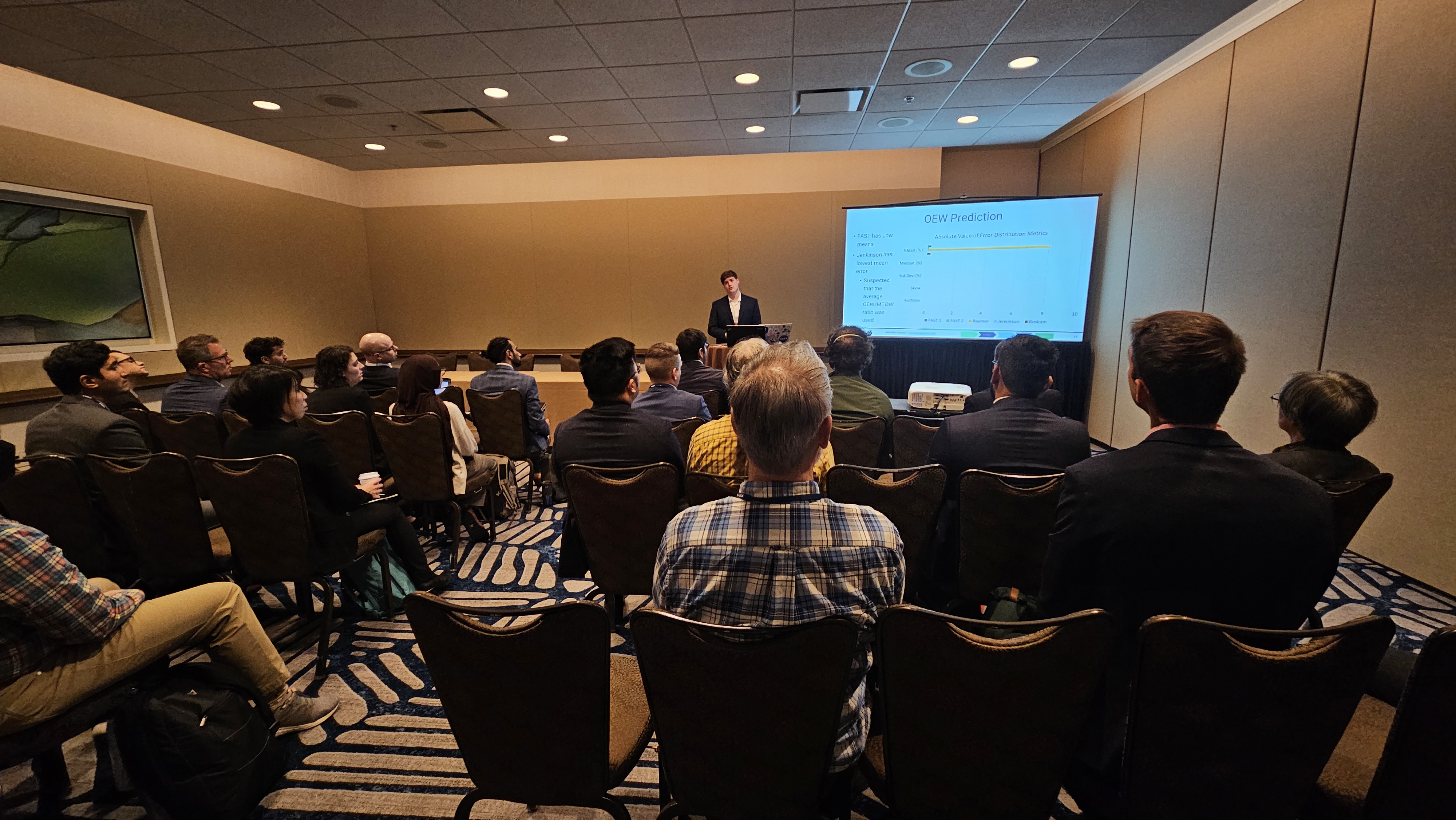 Maxfield Arnson presenting his paper.
